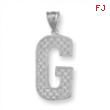 Sterling Silver Initial G Charm