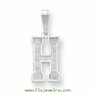 Sterling Silver Initial H Charm