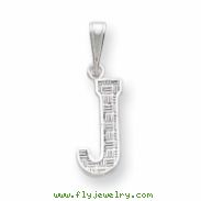 Sterling Silver Initial J Charm