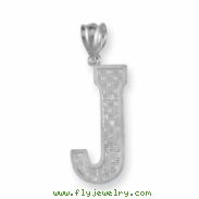 Sterling Silver Initial J Charm
