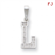 Sterling Silver Initial L Charm