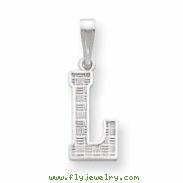 Sterling Silver Initial L Charm