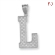 Sterling Silver Initial L Charm