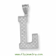 Sterling Silver Initial L Charm