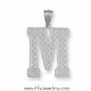 Sterling Silver Initial M Charm