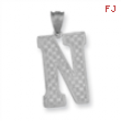 Sterling Silver Initial N Charm