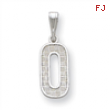Sterling Silver Initial O Charm