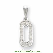 Sterling Silver Initial O Charm