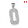 Sterling Silver Initial O Charm
