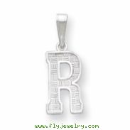 Sterling Silver Initial R Charm