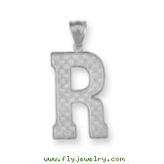 Sterling Silver Initial R Charm
