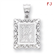 Sterling Silver Initial R Charm