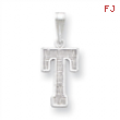 Sterling Silver Initial T Charm