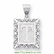 Sterling Silver Initial T Charm