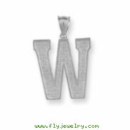 Sterling Silver Initial W Charm