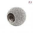 Sterling Silver Kera Stardust Finish Smart Bead Ring Size 6