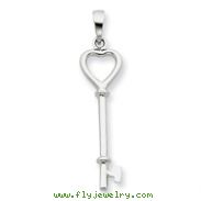 Sterling Silver Key Pendant