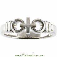 Sterling Silver Ladies Joined By Christ Ring