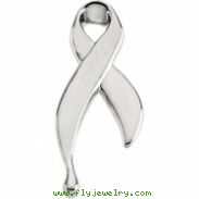 Sterling Silver Lapel Pin Ribbon Of Tears