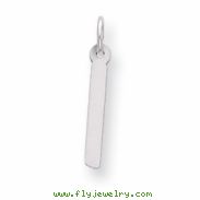 Sterling Silver Large Slanted Block Initial I Charm