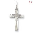 Sterling Silver Laser Designed Cross Charm