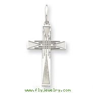 Sterling Silver Laser Designed Cross Charm