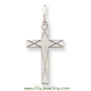 Sterling Silver Laser Designed Cross Charm