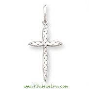 Sterling Silver Laser Designed Cross Charm