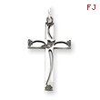 Sterling Silver Laser Designed Cross Charm