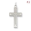 Sterling Silver Laser Designed Cross Charm