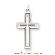 Sterling Silver Laser Designed Cross Charm