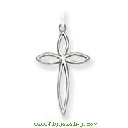 Sterling Silver Laser Designed Cross Charm