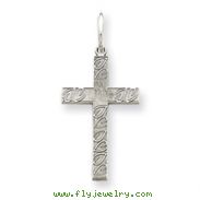 Sterling Silver Laser Designed Cross Charm