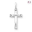 Sterling Silver Laser Designed Cross Charm