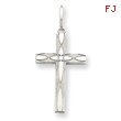 Sterling Silver Laser Designed Cross Charm