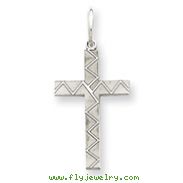 Sterling Silver Laser Designed Cross Charm