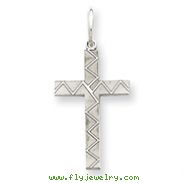 Sterling Silver Laser Designed Cross Charm