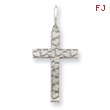 Sterling Silver Laser Designed Cross Charm