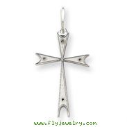 Sterling Silver Laser Designed Cross Charm