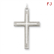 Sterling Silver Laser Designed Cross Pendant