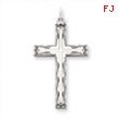 Sterling Silver Laser Designed Cross Pendant