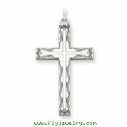 Sterling Silver Laser Designed Cross Pendant