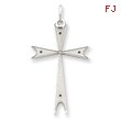 Sterling Silver Laser Designed Cross Pendant