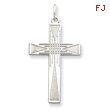 Sterling Silver Laser Designed Cross Pendant