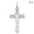 Sterling Silver Laser Designed Cross Pendant