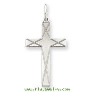 Sterling Silver Laser Designed Cross Pendant