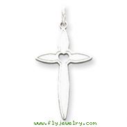 Sterling Silver Laser Designed Cross Pendant