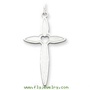 Sterling Silver Laser Designed Cross Pendant