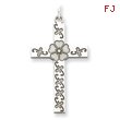 Sterling Silver Laser Designed Cross Pendant