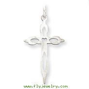 Sterling Silver Laser Designed Cross Pendant